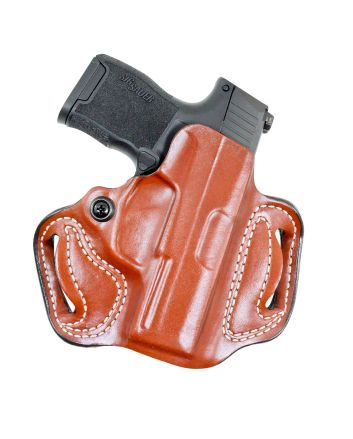 DeSantis Gunhide 086TA8JZ0 Mini SlideOWB Tan Leather Belt Slide Fits Sig P365 Belt 1.75" Wide Right Hand