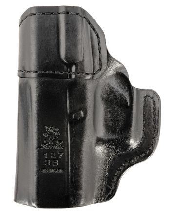DeSantis Gunhide 127BA8BZ0 Inside HeatIWB Black Leather Belt Clip Fits Glock 43/43x Right Hand