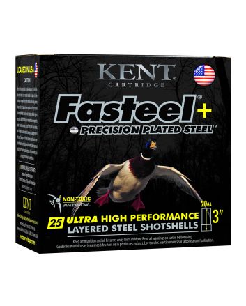 Kent Cartridge K203FSP282X4 Fasteel +20 Gauge 3" 1 oz 2/4 Shot 25 Per Box/ 10 Case