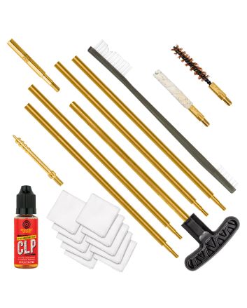 Otis FGSRS22 .22 Cal Cleaning Kit For Rifle &amp; Pistol .22 Cal/.223 Cal/5.56mm Yellow Plastic Box Case