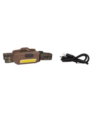 Nightstick USB4510F USB-4510F Multi-Flood Flat Dark Earth 35/60/250 Lumens Green/Red/White LED Bulb Clip-On/Camo Strap