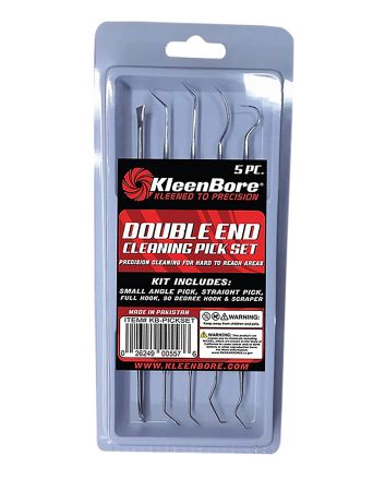 KleenBore KB-PICKSET Stainless Steel Double Ended Gun Pick Set