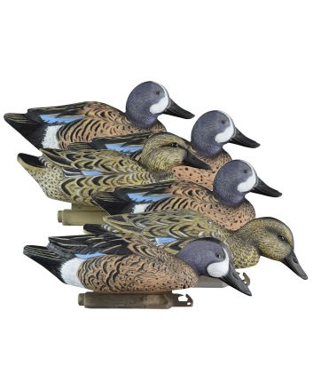 Higdon Outdoors 19953 StandardBlue Wing Teal Species Multi Color Foam Filled 6 Pack