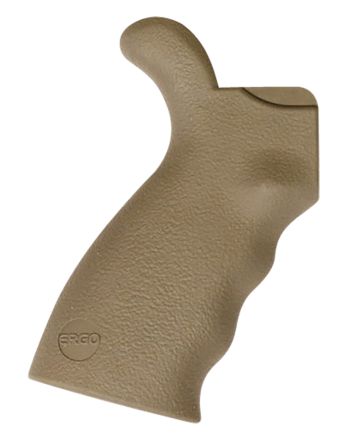 Ergo 4010DE Ergo 2Made of Suregrip Rubber With Dark Earth Textured Finish for AR-15, AR-10