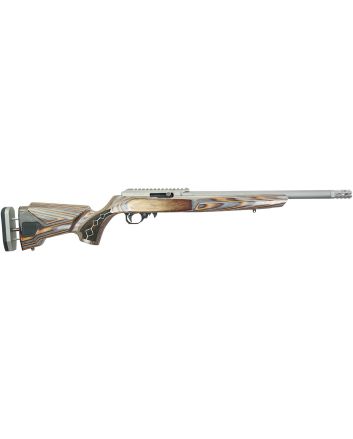 Black Rain Ordnance BRO22DSC DeluxeFull Size 22 LR 10+1 16" Matte Stainless Threaded Steel Barrel &amp; Aluminum w/Accessory Rail Receiver, Shady Camo Boyd's Agility Stock, Right Hand