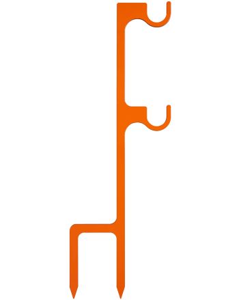Champion Targets 44915C Impact Steel Double Hanger Stake Rimfire Orange