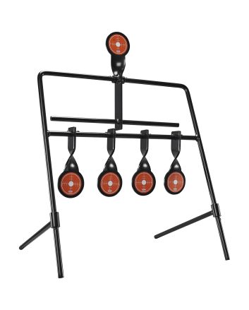 Champion Targets 40874 Gong Auto Reset Rimfire Black/Orange 6.83 lbs Standing 5 Targets