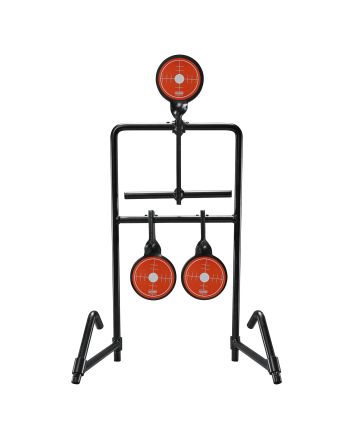 Champion Targets 40870 Gong Auto Reset Handgun Black/Orange Standing 3 Targets