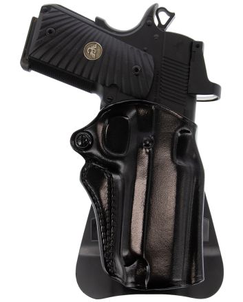 Galco SM2-266RB Speed Master 2.0 OWB Black Leather Paddle Fits Kimber/Springfield 1911 4", Colt/SW1911SC/Para USA 4 1/4" Right Hand