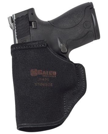 Galco STO858B Stow-N-GoIWB Black Leather Belt Clip Fits S&amp;W M&amp;P 380EZ Right Hand