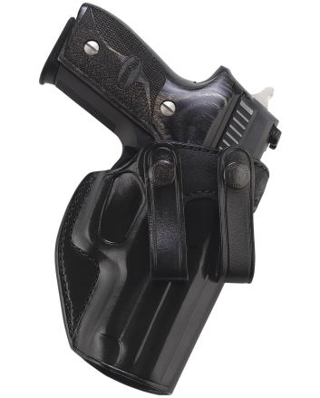 Galco SUM270B Summer ComfortIWB Black Leather Belt Loop Fits Browning Hi-Power/Springfield SA-35/Girsan MC P35/Match Right Hand
