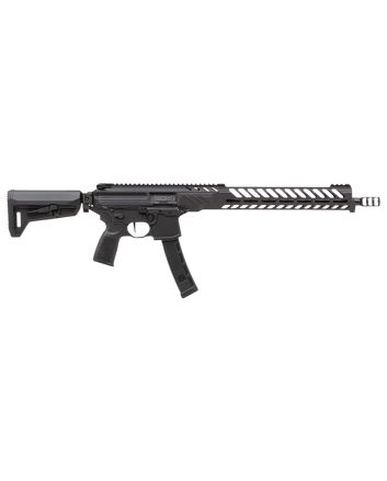 Sig Sauer RMPX16B935 MPX PCC 9mm Luger 35+1 16", Black, Slim M-Lok Handgaurd, Folding Magpul SL-K Stock, Three Chamber Comp, Timney Trigger, Ambi Controls
