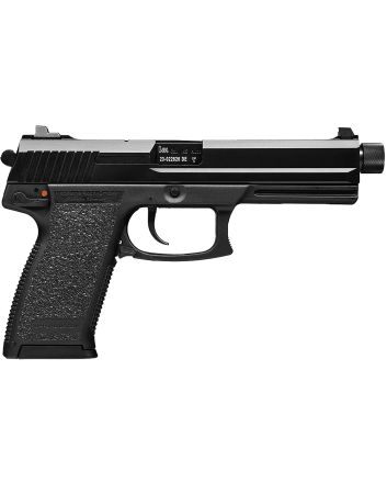 HK 81000078 Mark 2345 ACP 12+1 5.87" Black Steel Threaded Barrel, Serrated Steel Slide, Polymer Frame, Black Polymer Grip, Ambidextrous