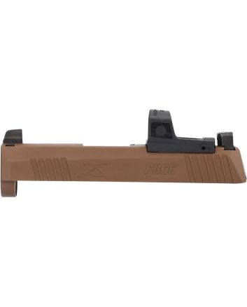 Sig Sauer 8900984 P365X Slide Assembly with Micro Optics Cut Coyote Tan Nitride XRAY3 Day Night Sights for 9mm 3.1" Barrel