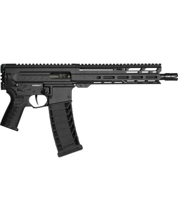 CMMG 94A8041AB Dissent MK4 9mm Luger 33+1 10.50", Black, Picatinny Brace Adapter, 9.60" M-LOK Handguard, Left Side Charging Handle, Zeroed Linear Comp, Zeroed Drop-In Single Stage Trigger