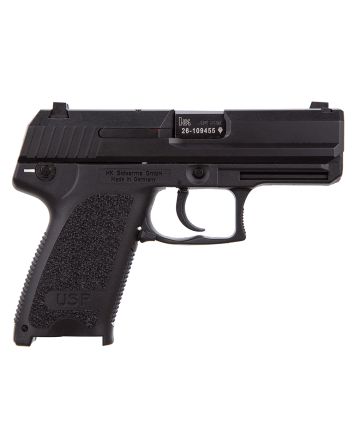 HK 81000336 USP V1 Compact 40 S&amp;W 12+1 3.58" Black Polygonal Rifled Barrel, Black Serrated Slide, Black Polymer Frame, Black Polymer Grip, Ambidextrous