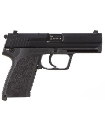 HK 81000314 USP V1 SA/DA 40 S&amp;W Caliber with 4.25" Barrel, 13+1 Capacity, Overall Black Finish, Serrated Trigger Guard Frame, Serrated Steel Slide &amp; Polymer Grip Includes 2 Mags