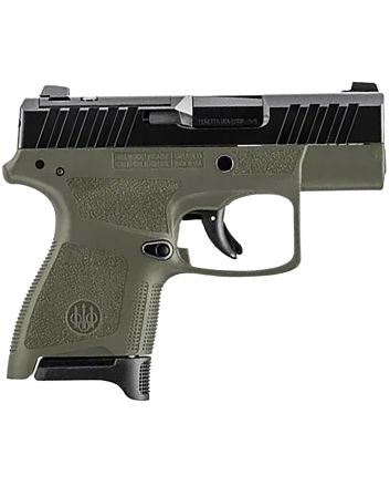 Beretta USA JAXN9278A1 APX A1 Carry Micro-Compact Frame 9mm Luger 8+1 3" Blued Steel Barrel, Black Serrated Steel Slide, OD Green Polymer Frame, Polymer Grip