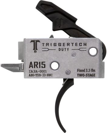 TriggerTech AH0TDB33NNC DutyCurved Trigger Two-Stage 3.50 lbs Draw Weight Fits AR-15