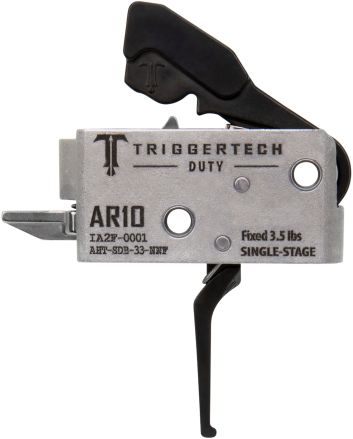 TriggerTech AHTSDB33NNF DutyFlat Trigger Single-Stage 3.50 lbs Draw Weight Fits AR-10