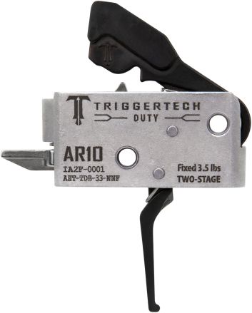 TriggerTech AHTTDB33NNF DutyFlat Trigger Two-Stage 3.50 lbs Draw Weight Fits AR-10