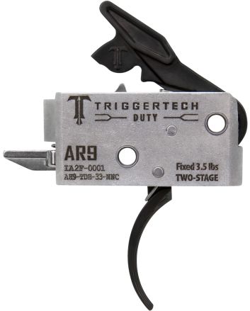 TriggerTech AH9TDB33NNC DutyCurved Trigger Two-Stage 3.50 lbs Draw Weight Fits AR-9