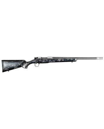 Christensen Arms 8010632800 Ridgeline FFT TI 7mm PRC 3+1 22" Carbon Fiber Threaded Barrel, Stainless Titanium Rec, Black with Gray Accents Stock