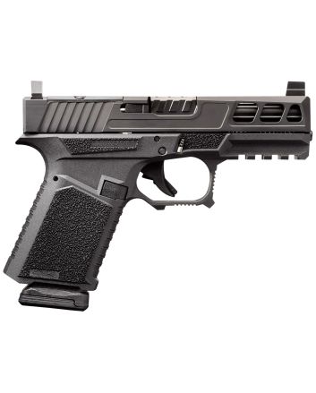 Anderson B2-N891-A000 Kiger 9C Pro Compact Frame 9mm Luger 15+1 3.91" Black DLC Fluted Barrel &amp; Lightening Cut/Optic Cut/Serrated Stainless Steel Slide, Black Polymer Frame w/Picatinny Rail