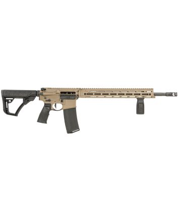 Daniel Defense 0212811090047 DDM4 V7 Pro 5.56x45mm NATO 18" 30+1, FDE Rec, Black OEM Overmolded Stock &amp; Grip, Geissele Trigger