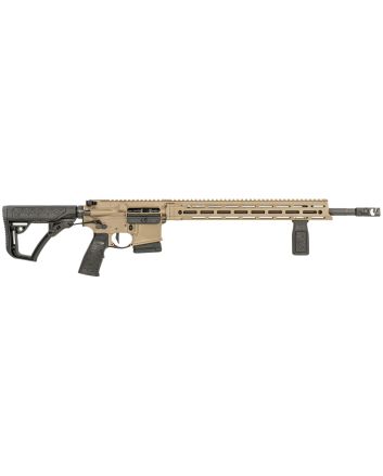 Daniel Defense 0212811090055 DDM4 V7 Pro *CA Compliant 5.56x45mm NATO 18" 10+1, FDE Rec, Black OEM Overmolded Stock &amp; Grip, Geissele Trigger