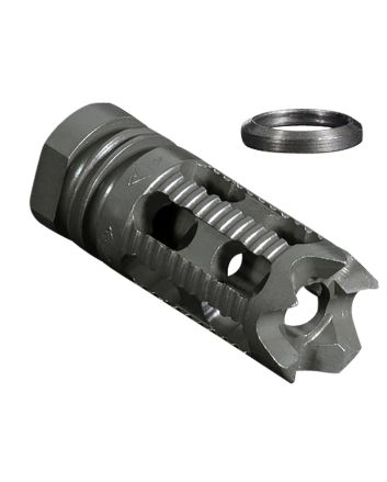Yankee Hill 285M1 Phantom Comp/Brake with Aggressive End, 1/2"-28 tpi Threads 2.25" OAL for 5.56mm