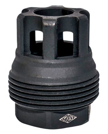 Yankee Hill 4401MB28 sRx QD Mini Muzzle Brake Black Phosphate Steel with 1/2"-28 tpi, 9mm, 1.10" OAL &amp; 9.375" Diameter for sRx Adapters