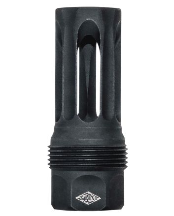 Yankee Hill 440524 sRx Q.D. Flash Hider Long Black Phosphate Steel with 5/8"-24 tpi, 9mm, 2.30" OAL &amp; 9.375" Diameter for sRx Adapters