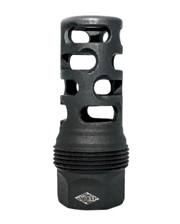 Yankee Hill 4405MB24 sRx Q.D. Muzzle Brake Long Black Phosphate Steel with 5/8"-24 tpi, 9mm, 2.30" OAL &amp; 9.375" Diameter for sRx Adapters