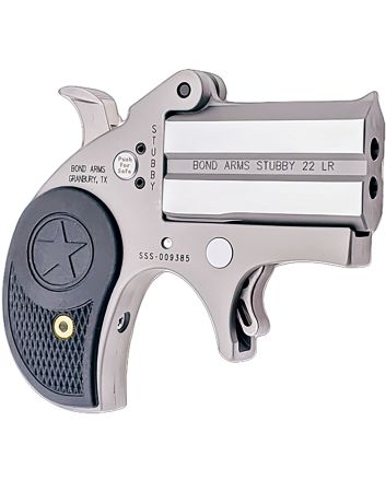 Bond Arms BASTB Stubby22 LR 2rd Shot 2.20" Matte Stainless Steel Frame Black Textured Polymer Grips