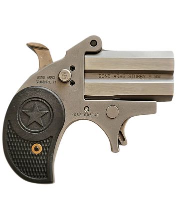 Bond Arms BASTB Stubby380 ACP 2rd Shot 2.20" Matte Stainless Steel Frame Black Textured Polymer Grips