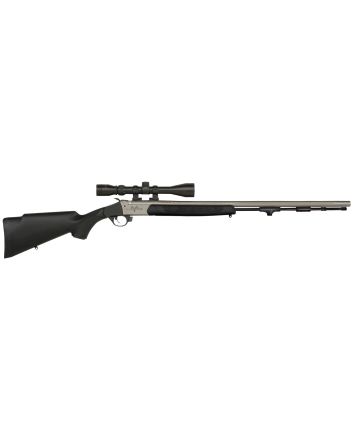 Traditions R5-74115040 Pursuit XT 45 Cal 209 Primer 26", Stainless Barrel/Rec, Black Synthetic Furniture, Elite XT Trigger, 3-9x40mm Duplex Scope