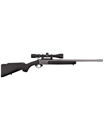 Traditions CRS-471130T Outfitter G3 Takedown 45-70 Gov 1rd 22", Stainless Cerakote Barrel/Rec, Black Synthetic Stock, Muzzle Brake, 3-9x40mm BDC Scope
