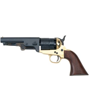 Pietta PF51BR44512 1851 Sheriff 44 Cal 5.50" 6rd Shot Brass Frame, Blued Cylinder, Blued Octagon Barrel, Walnut Grip