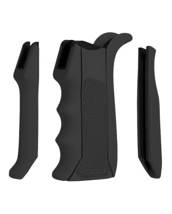 Hogue 13040 Modular OvermoldedBlack Rubber Pistol Grip with Finger Grooves Fits AR-15/M16