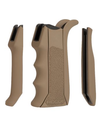 Hogue 13043 Modular OvermoldedFlat Dark Earth Rubber Pistol Grip with Finger Grooves Fits AR-15/M16