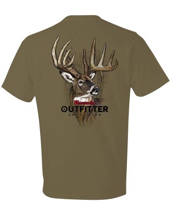 Hornady Gear 31366 Big BuckCoyote Brown, Cotton Short Sleeve, Semi-Fitted, 3XL