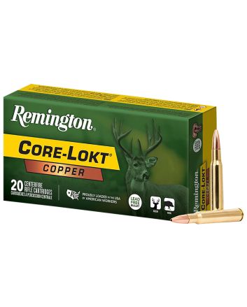 Remington Ammunition R27853 Core-Lokt Copper 30-06Springfield 150gr Copper Hollow Point 20 Per Box/10 Case