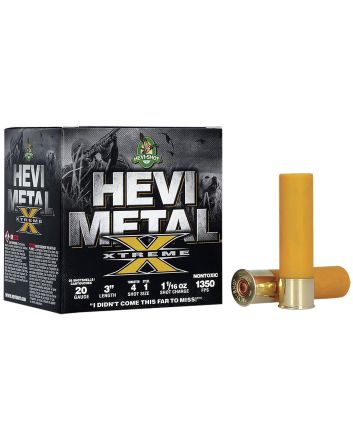 HEVI-Shot HS39202 HEVI-Metal Extreme 20Gauge 3" 1 1/16oz Steel/Tungsten 4/1Shot 25 Per Box/10 Case