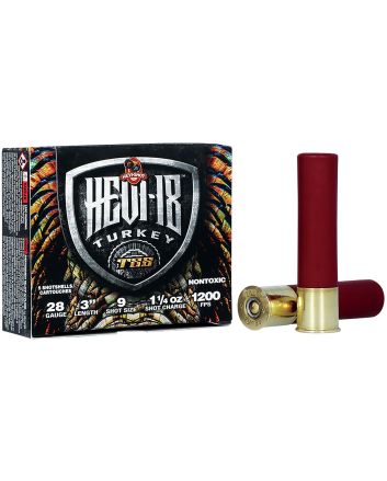HEVI-Shot HS7289 HEVI-18 TSS Turkey 28Gauge 3" 1 1/4oz Tungsten 9Shot 5 Per Box/10 Case