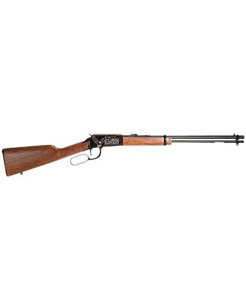 Rossi RL22W201WDEN19 Rio BravoFull Size, Lever Action 22 WMR 12+1, 20" Polished Black Steel Barrel, Polished Black w/July 4 Eagle Engraving Steel Receiver, German Fixed Beechwood Stock, Right Hand