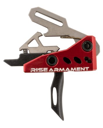 Rise Armament RA535BLKARP RA-535 Advanced Performance Single-Stage Straight with 3.50 lbs Draw Weight, Red Housing &amp; Black Trigger for AR-Platform, Includes Pins