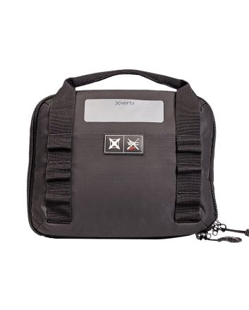 Vertx VTX5709 VTAC Single Pistol Case Black Holds 2 Handguns 420D Nylon Ripstop