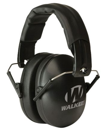 Walker's GWPYWFM2BLK Folding Muff23 dB Over the Head Black Polymer Fits Youth/Women