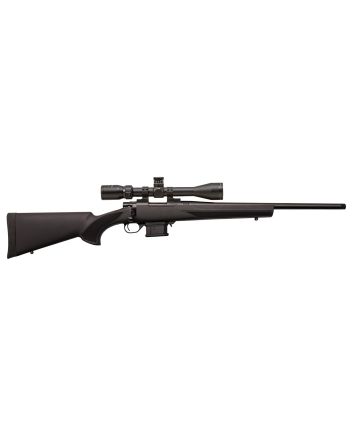 Howa HMA60804BGP M1500 Mini Action Compact 6mm ARC 5+1 20" Black Steel Barrel, Black Drilled &amp; Tapped Steel Receiver, Black Fixed HTI Synthetic Stock, Nikko Stirling GamePro 4-12x40mm